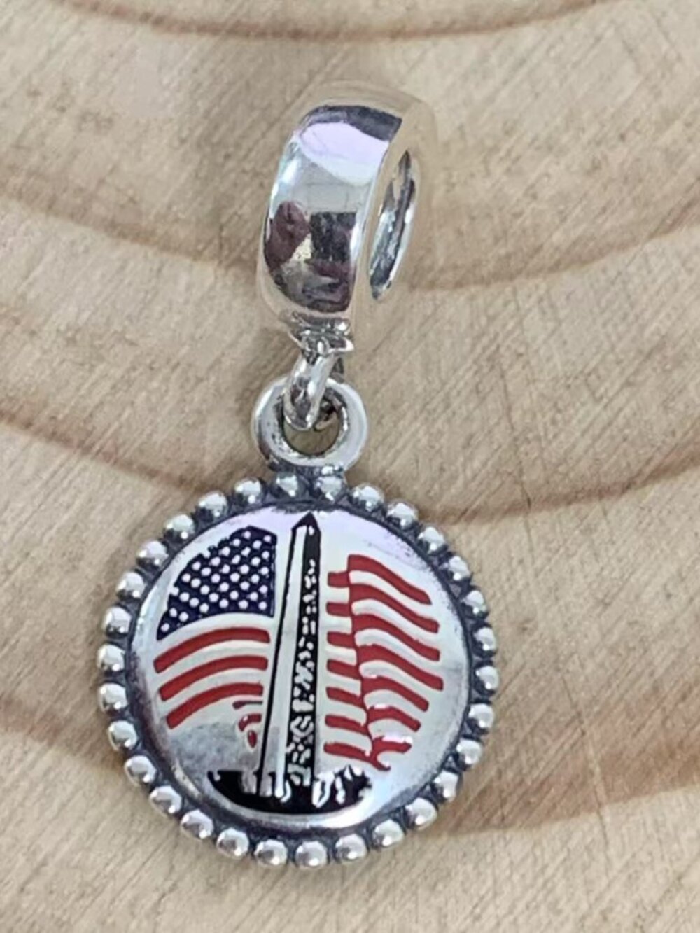 Pandora Washington Monument Washington DC Charm, S925 Silver Jewelry